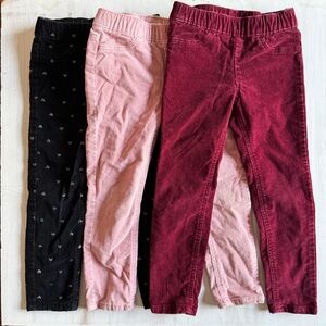 H&M corduroy skinny pants bundle (size 3T)